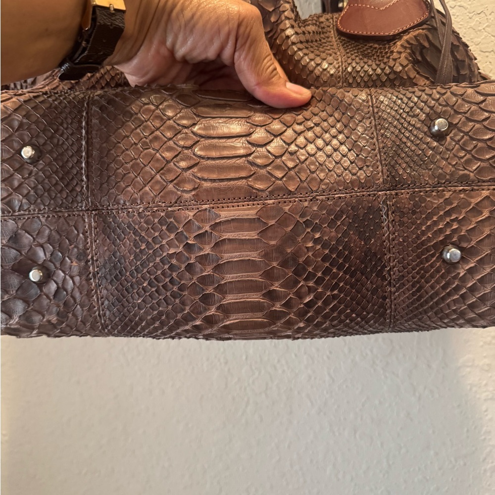 PAURIC SWEENEY Brown Leather Handbag - Picture 5 of 9